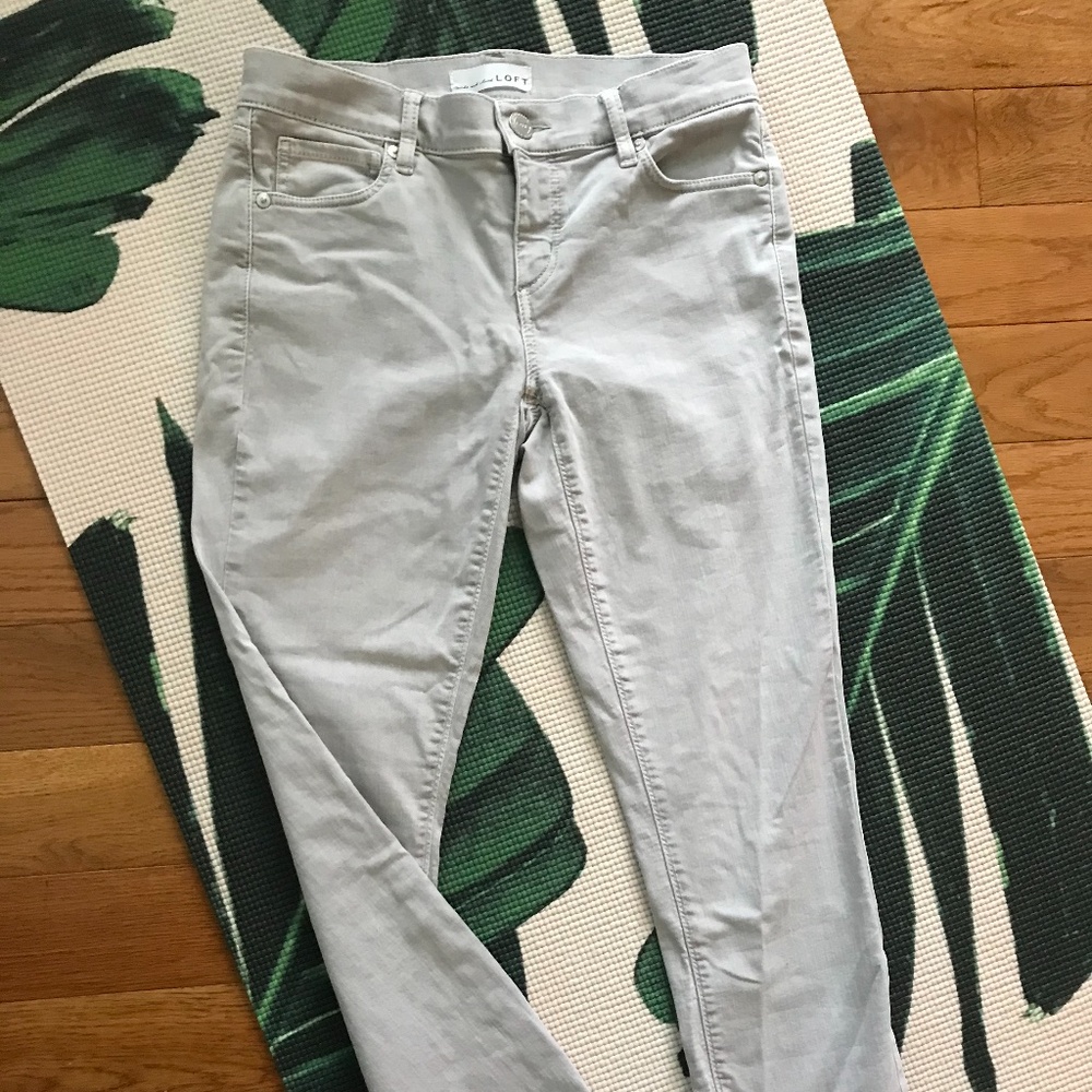 Loft Light Gray Jeans